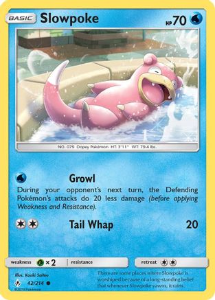 Slowpoke 042/214 - SM Unbroken Bonds Reverse Holofoil