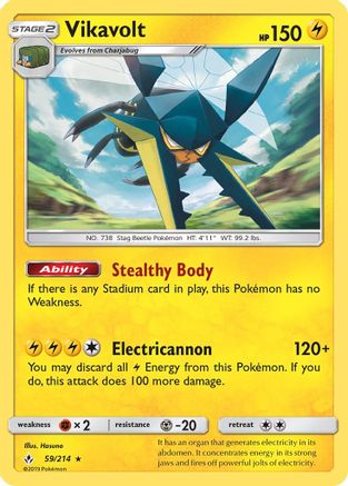 Vikavolt 059/214 - SM Unbroken Bonds Holofoil