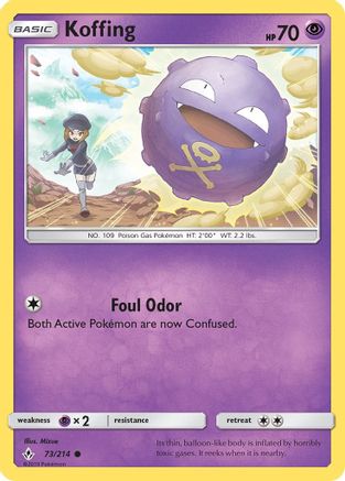 Koffing 073/214 - SM Unbroken Bonds Reverse Holofoil