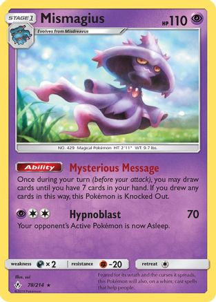 Mismagius 078/214 - SM Unbroken Bonds