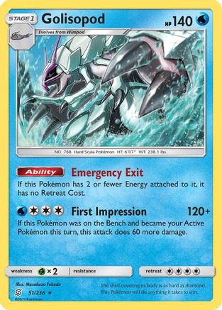 Golisopod 051/236 - SM Unified Minds Holofoil