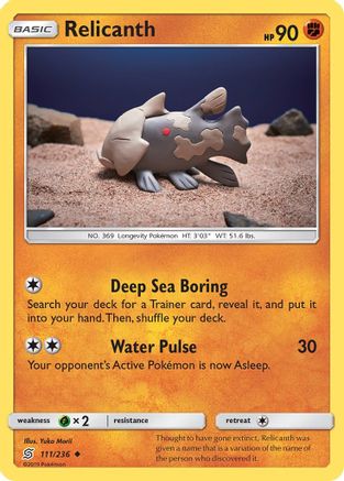 Relicanth 111/236 - SM Unified Minds Reverse Holofoil