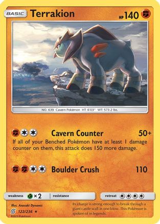 Terrakion 122/236 - SM Unified Minds Holofoil