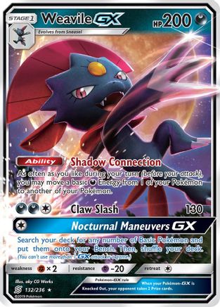Weavile GX 132/236 - SM Unified Minds Holofoil