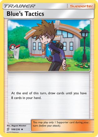 Blue's Tactics 188/236 - SM Unified Minds Reverse Holofoil