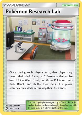 Pokemon Research Lab 205/236 - SM Unified Minds Reverse Holofoil