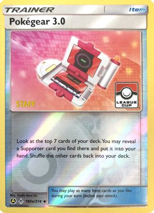 Pokegear 3.0 182a/214 - League & Championship Cards - Reverse Holofoil