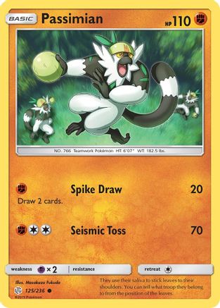 Passimian 125/236 - SM Cosmic Eclipse Reverse Holofoil