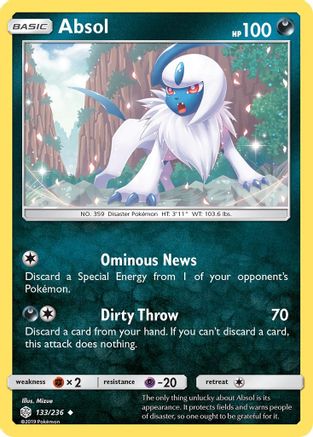 Absol 133/236 - SM Cosmic Eclipse