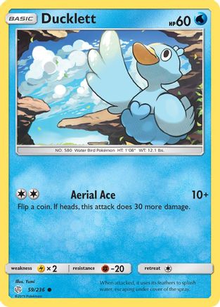 Ducklett 059/236 - SM Cosmic Eclipse Reverse Holofoil