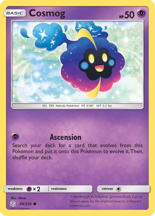 Cosmog 099/236 - SM Cosmic Eclipse Reverse Holofoil