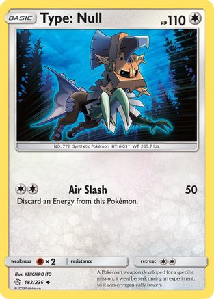 Type: Null 183/236 - SM Cosmic Eclipse Reverse Holofoil