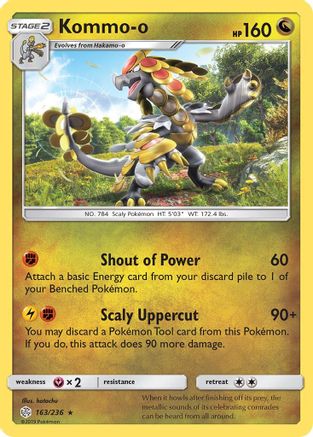 Kommo-o 163/236 - SM Cosmic Eclipse Reverse Holofoil