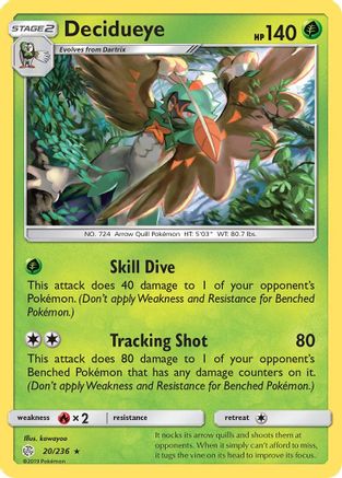 Decidueye 020/236 - SM Cosmic Eclipse Reverse Holofoil