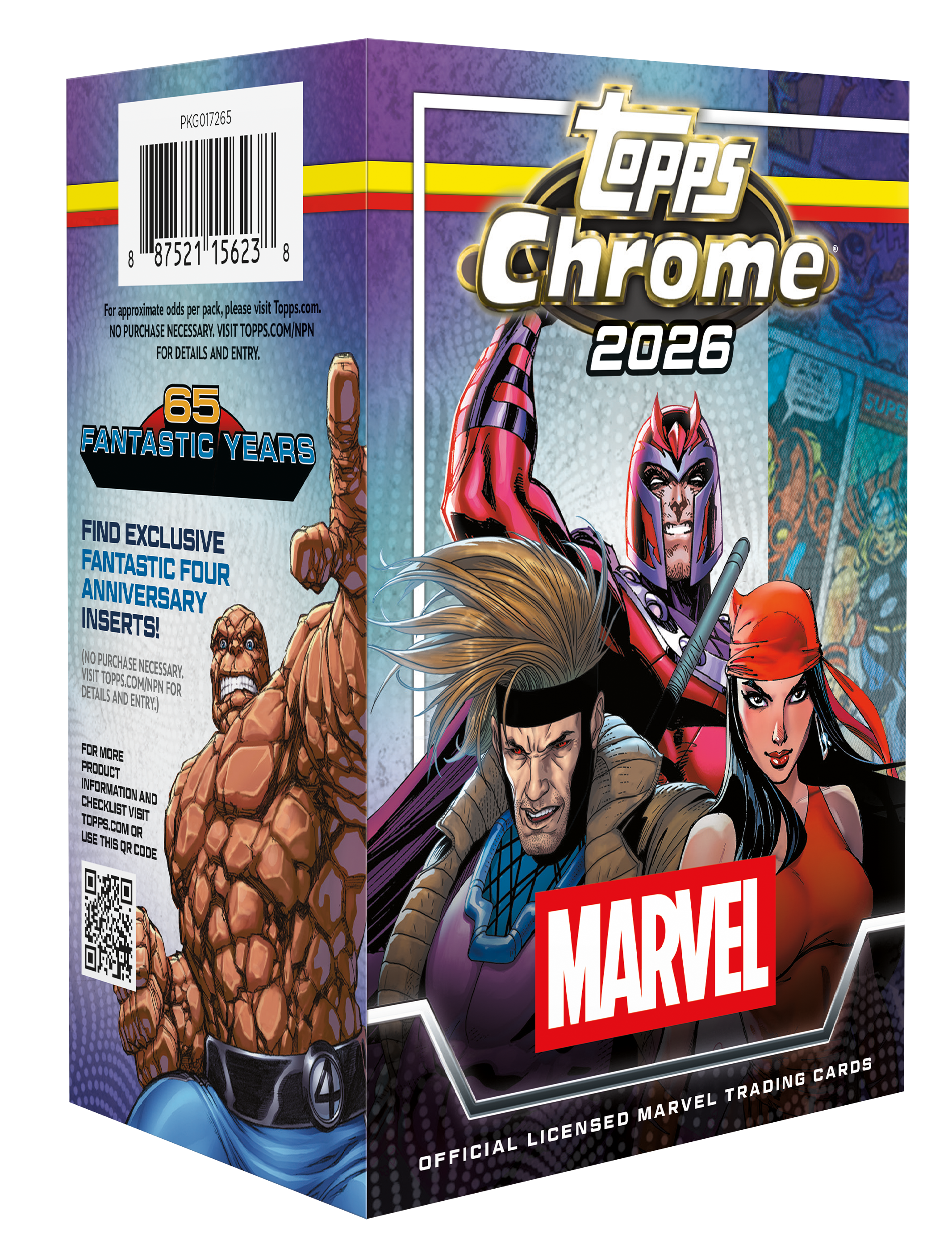 2026 Topps Chrome Marvel Comics Blaster Box