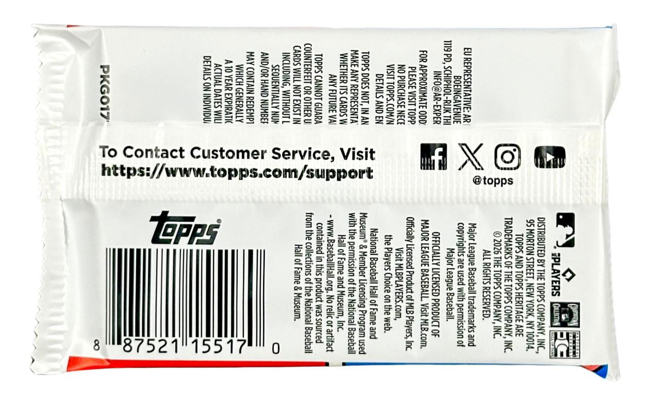 2026 Topps Heritage Baseball Hobby Pack