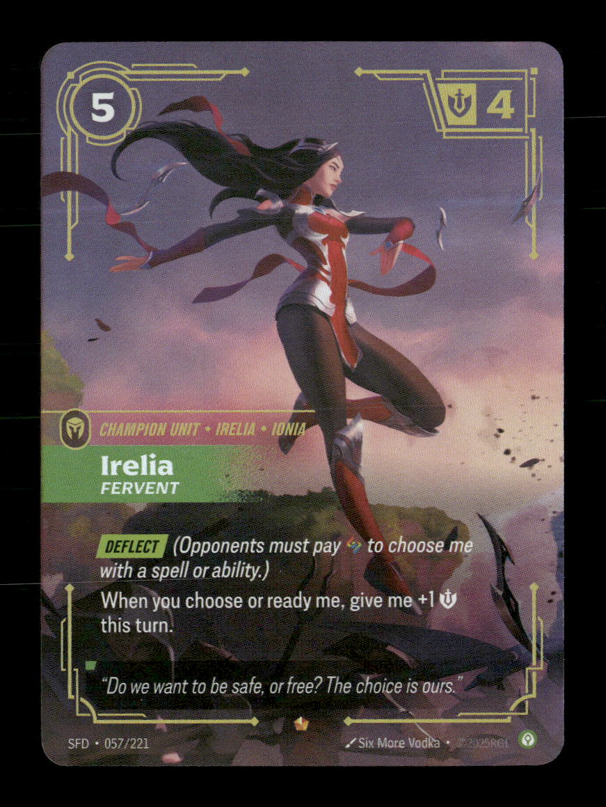 Irelia #057/221 Legendary - Riftbound Spiritforged