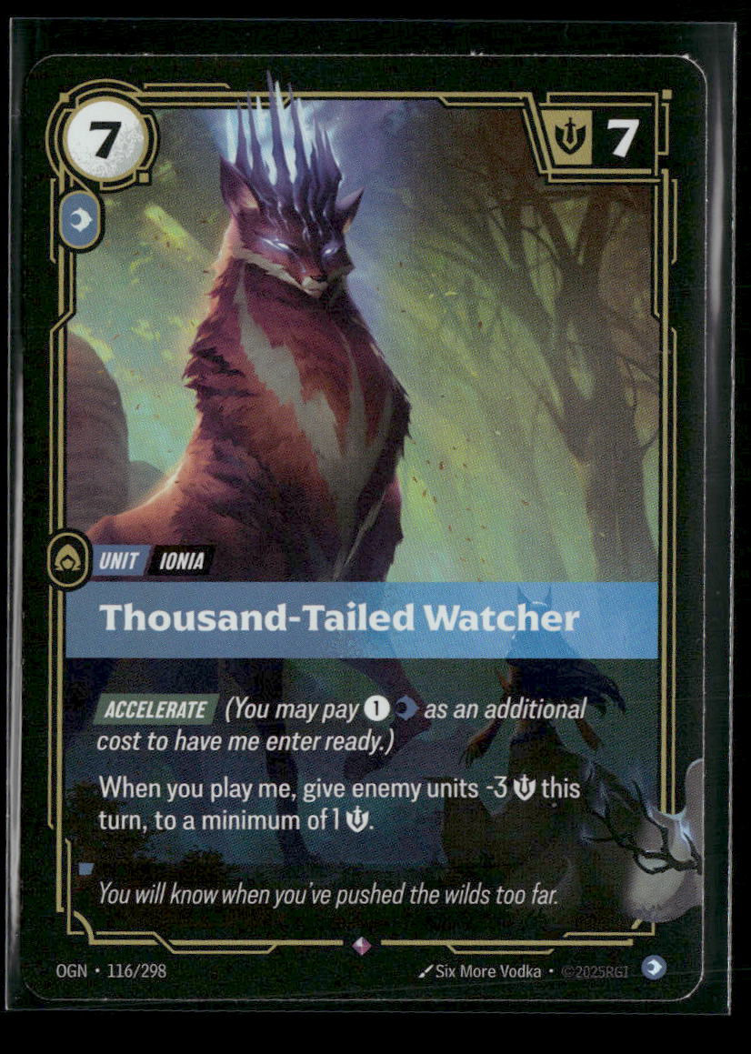 Thousand-Tailed Watcher #116/298 Foil Rare - Riftbound Origins