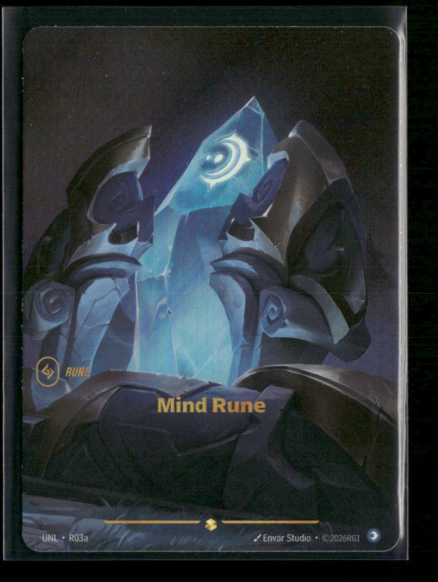 Mind Rune #R03a Foil Showcase - Riftbound Unleashed