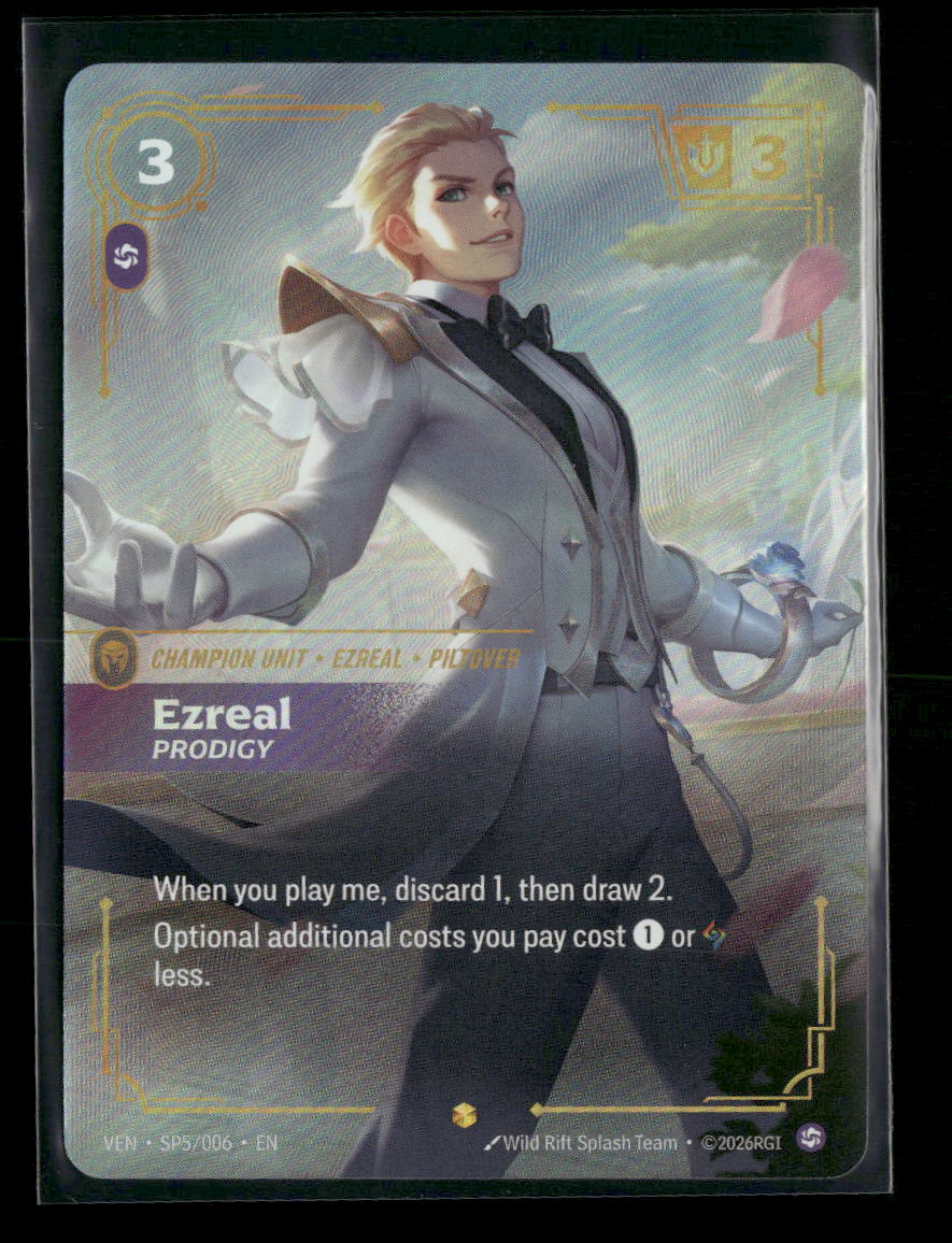 Ezreal, Prodigy #SP5/006 Foil Showcase - Riftbound Vendetta