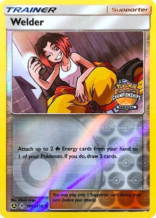 Welder (Regional Championships) 189a/214 - League & Championship Cards Reverse Holofoil