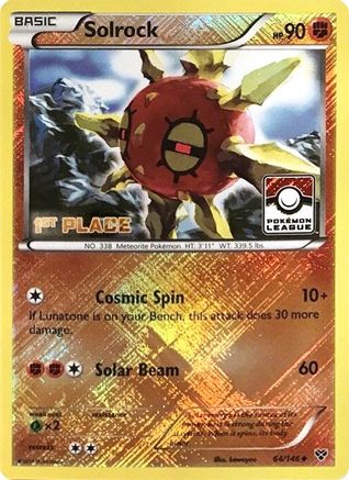 Solrock 064/146 - League & Championship Cards - Reverse Holofoil