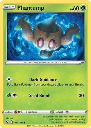 Phantump 014/192 - SWSH02 Rebel Clash Reverse Holofoil