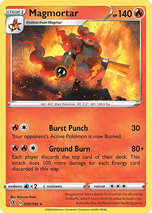 Magmortar 030/192 - SWSH02 Rebel Clash