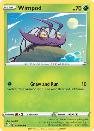Wimpod 017/189 - SWSH03 Darkness Ablaze Reverse Holofoil