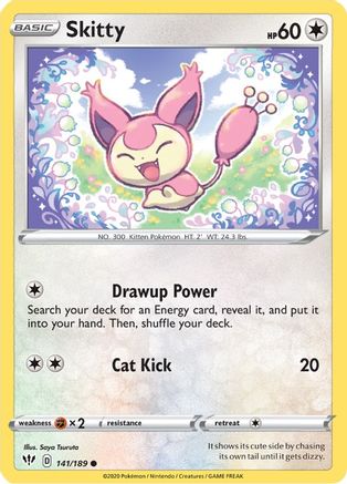 Skitty 141/189 - SWSH03 Darkness Ablaze