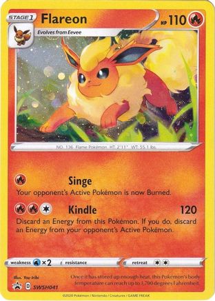 Flareon SWSH041/307 - SWSH Sword & Shield Promo Cards Holofoil