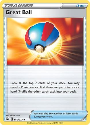 Great Ball 052/73 - Champions Path Reverse Holofoil