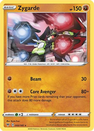 Zygarde 093/185 - SWSH04 Vivid Voltage Holofoil