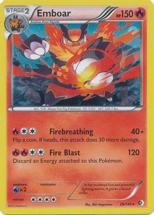 Emboar (Cosmos Holo) 026/149 - Blister Exclusives Holofoil