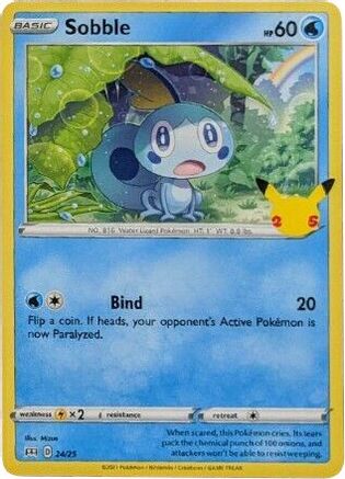 Sobble 024/25 - McDonalds 25th Anniversary Promos Holofoil
