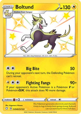 Boltund SV040/SV122 - Shining Fates Shiny Vault Holofoil