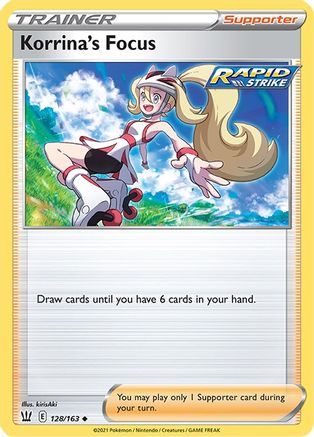 Korrina's Focus 128/163 - SWSH05 Battle Styles Reverse Holofoil