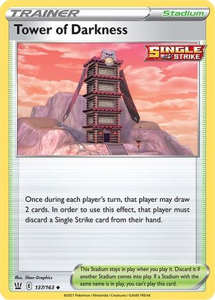 Tower of Darkness 137/163 - SWSH05 Battle Styles Reverse Holofoil