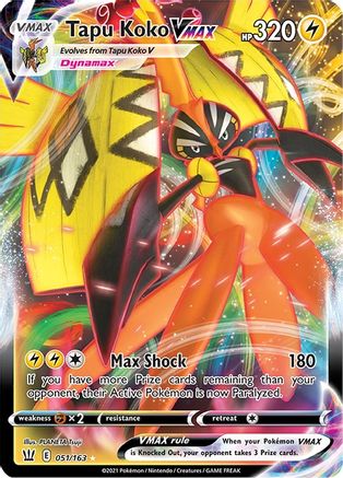 Tapu Koko VMAX 051/163 - SWSH05 Battle Styles Holofoil