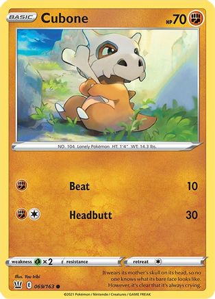 Cubone 069/163 - SWSH05 Battle Styles