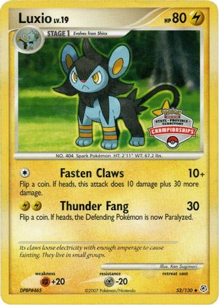 Luxio (State Championship Promo) 052/130 - League & Championship Cards