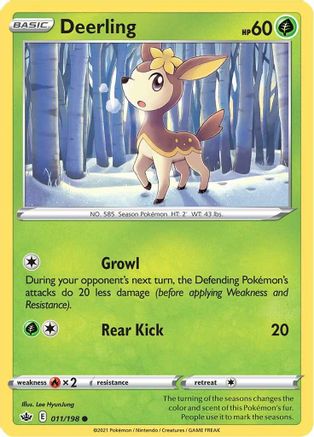 Deerling 011/198 - SWSH06 Chilling Reign Reverse Holofoil