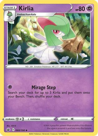 Kirlia 060/198 - SWSH06 Chilling Reign Reverse Holofoil