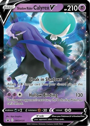 Shadow Rider Calyrex V SWSH131/307 - SWSH Sword & Shield Promo Cards Holofoil