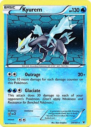 Kyurem (Cosmos Holo) 034/101 - Miscellaneous Cards & Products Holofoil