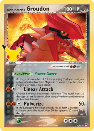 Team Magma's Groudon 009/95 - Celebrations Classic Collection Holofoil