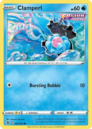 Clamperl 065/264 - SWSH08 Fusion Strike Reverse Holofoil