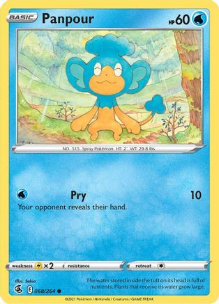 Panpour 068/264 - SWSH08 Fusion Strike Reverse Holofoil