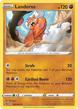 Landorus 148/264 - SWSH08 Fusion Strike Reverse Holofoil