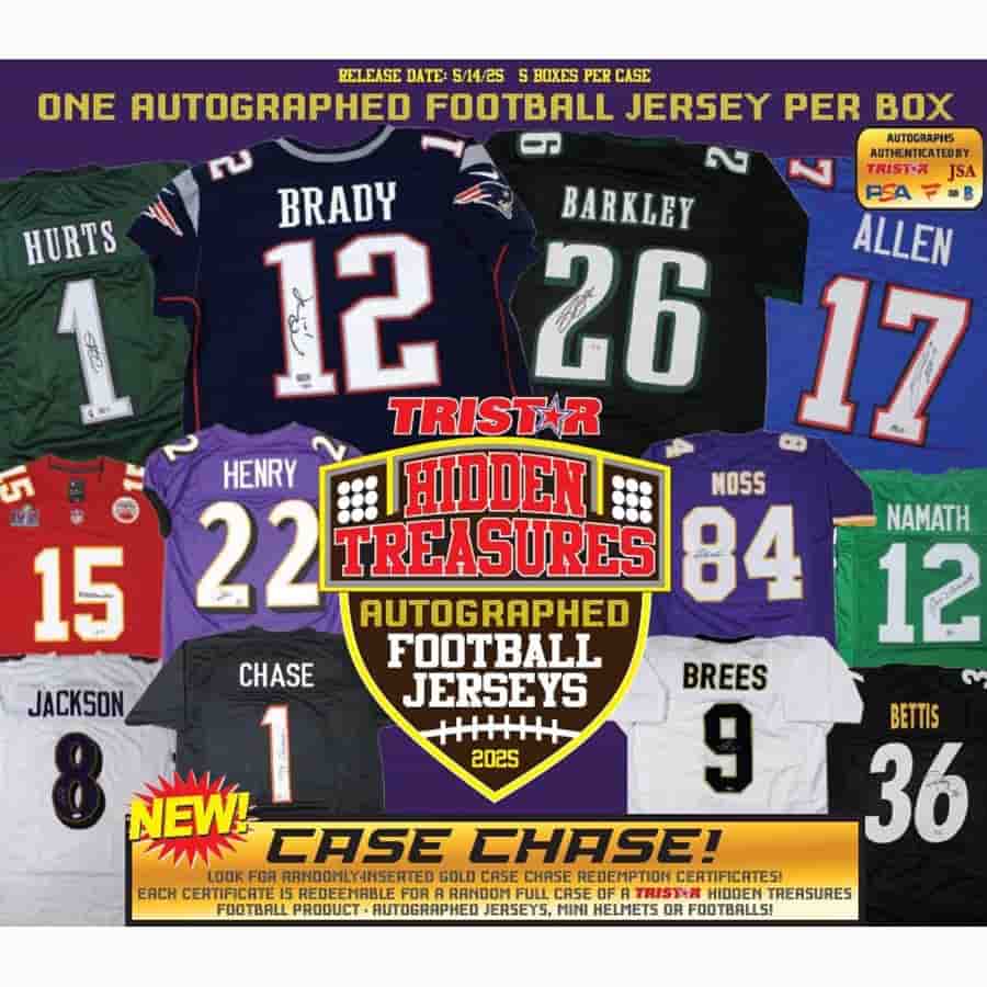 2025 Tristar Hidden Treasures Autographed Football Jersey box